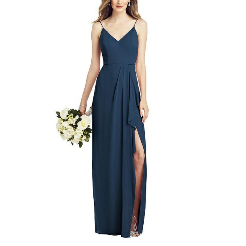 The Dessy Group blue gown